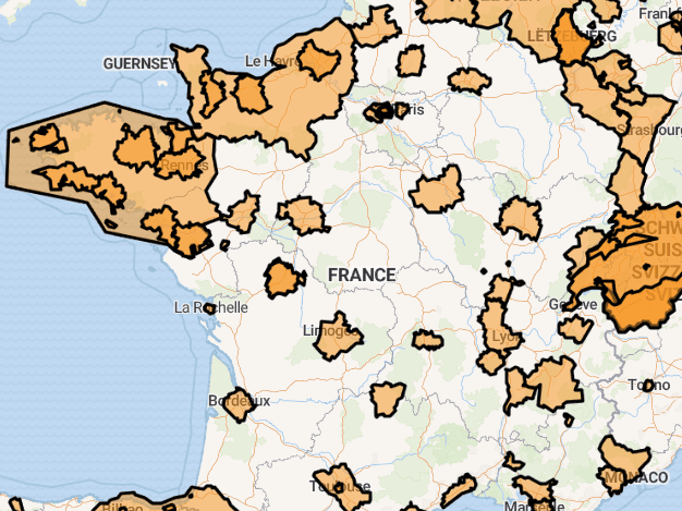 Carte des communautés Bitcoin dans le monde.